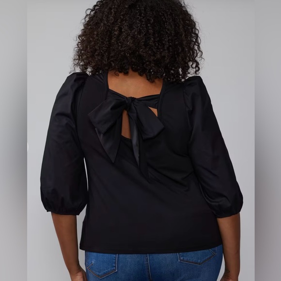 Trendy bow back top - Picture 1 of 3